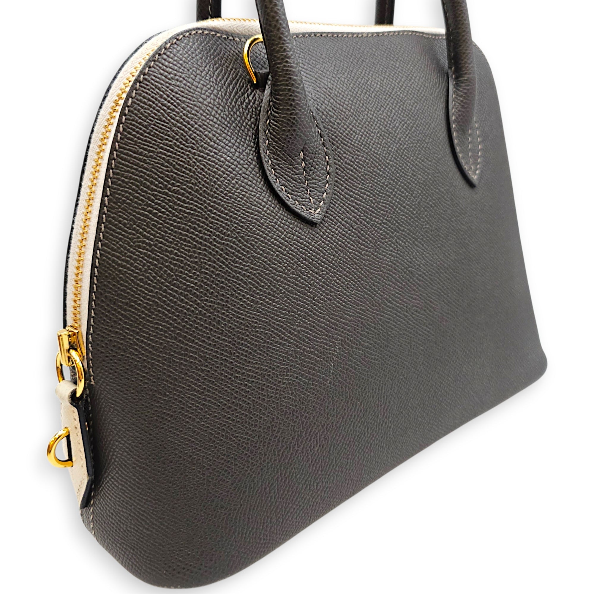Bolide 1923 25 Graphite/Gris Pale in Epsom Gold hardware CL2607-22590 9