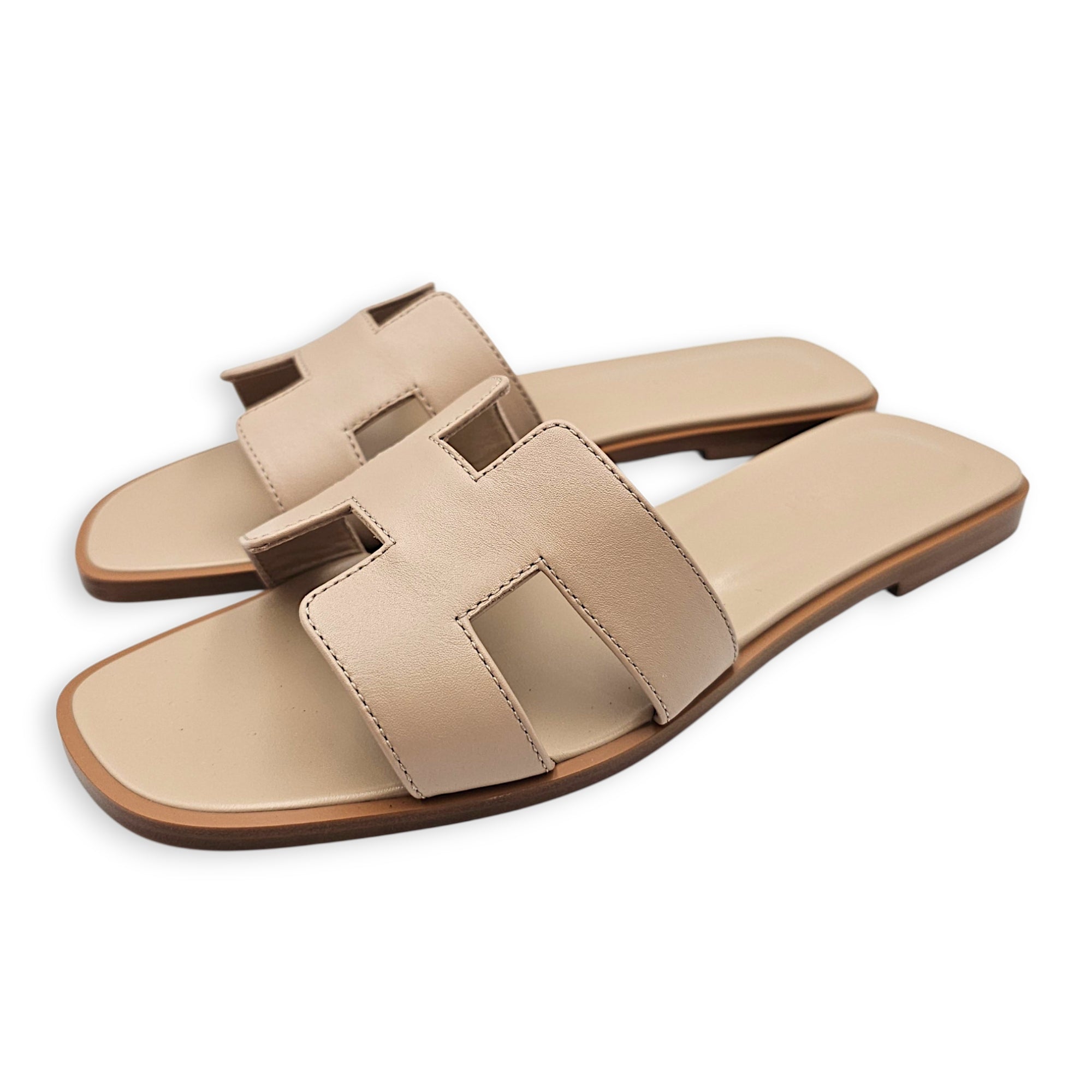 Oran  38.5 Camel Sandals in Calfskin CL2607-22600 3
