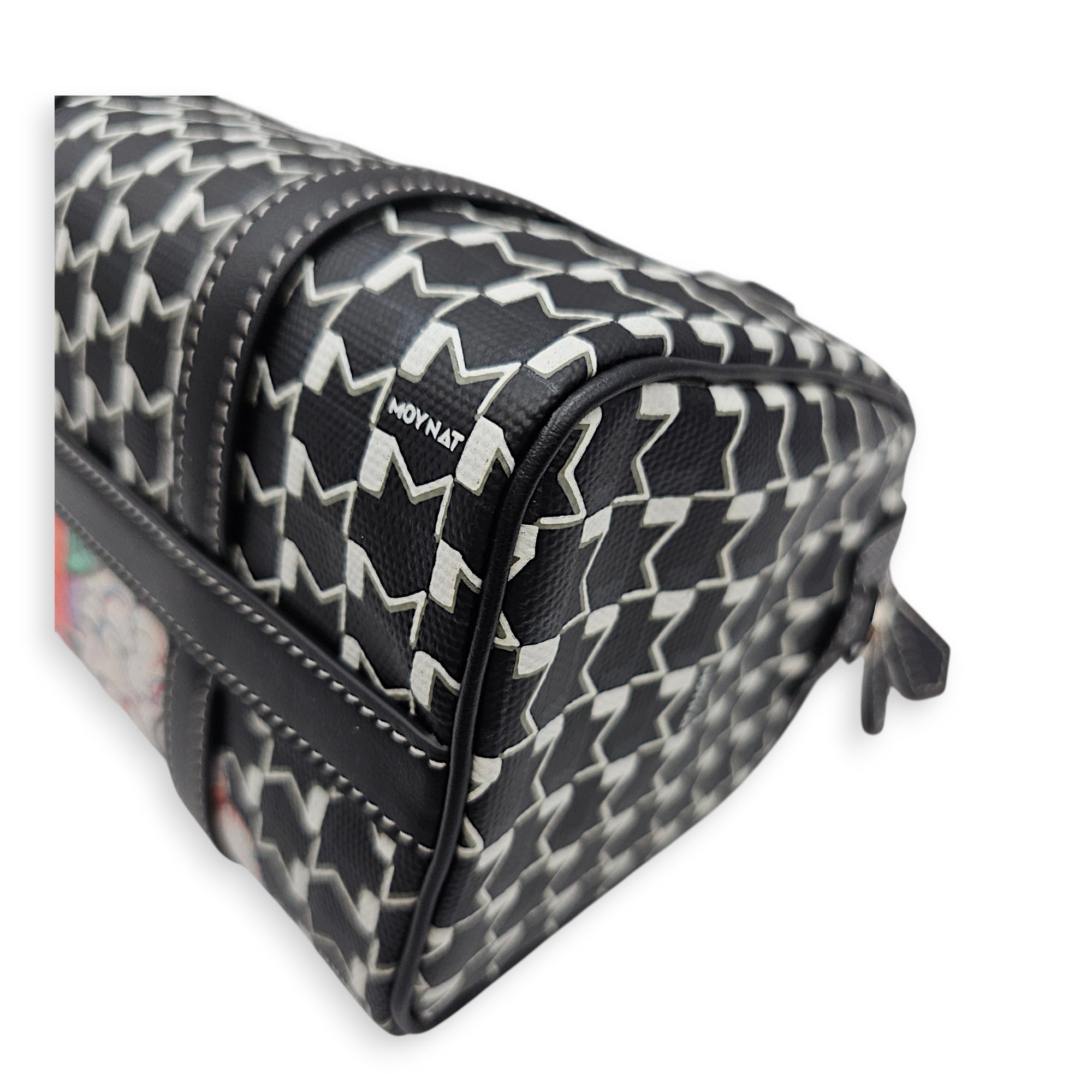 Moynat x Kasing Lung Labubu Mini Boston Mini Black Crossbody Bag Silver hardware CL2607-22601 11