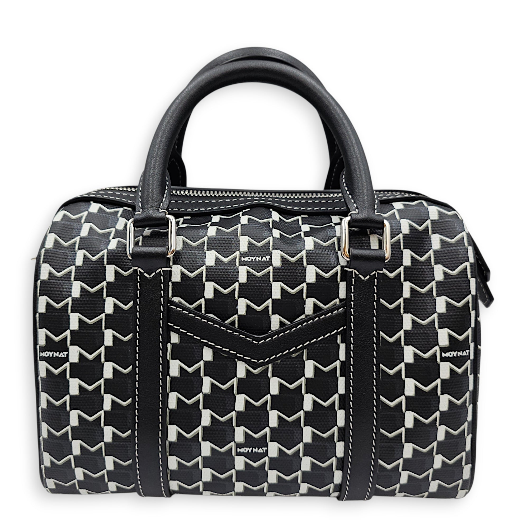 Moynat x Kasing Lung Labubu Mini Boston Mini Black Crossbody Bag Silver hardware CL2607-22601 2