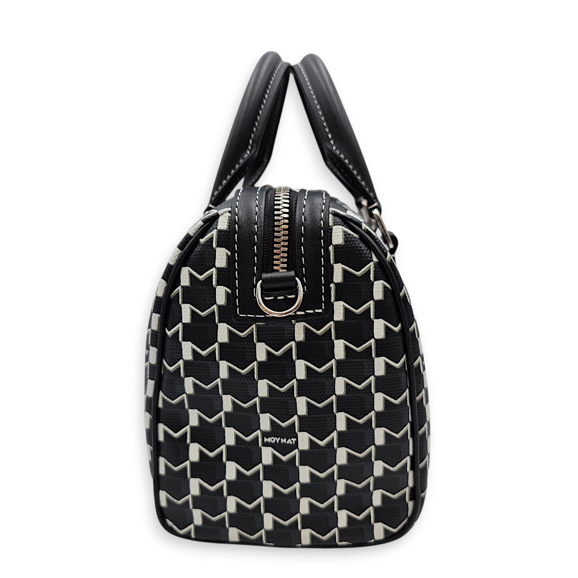 Moynat x Kasing Lung Labubu Mini Boston Mini Black Crossbody Bag Silver hardware CL2607-22601 4