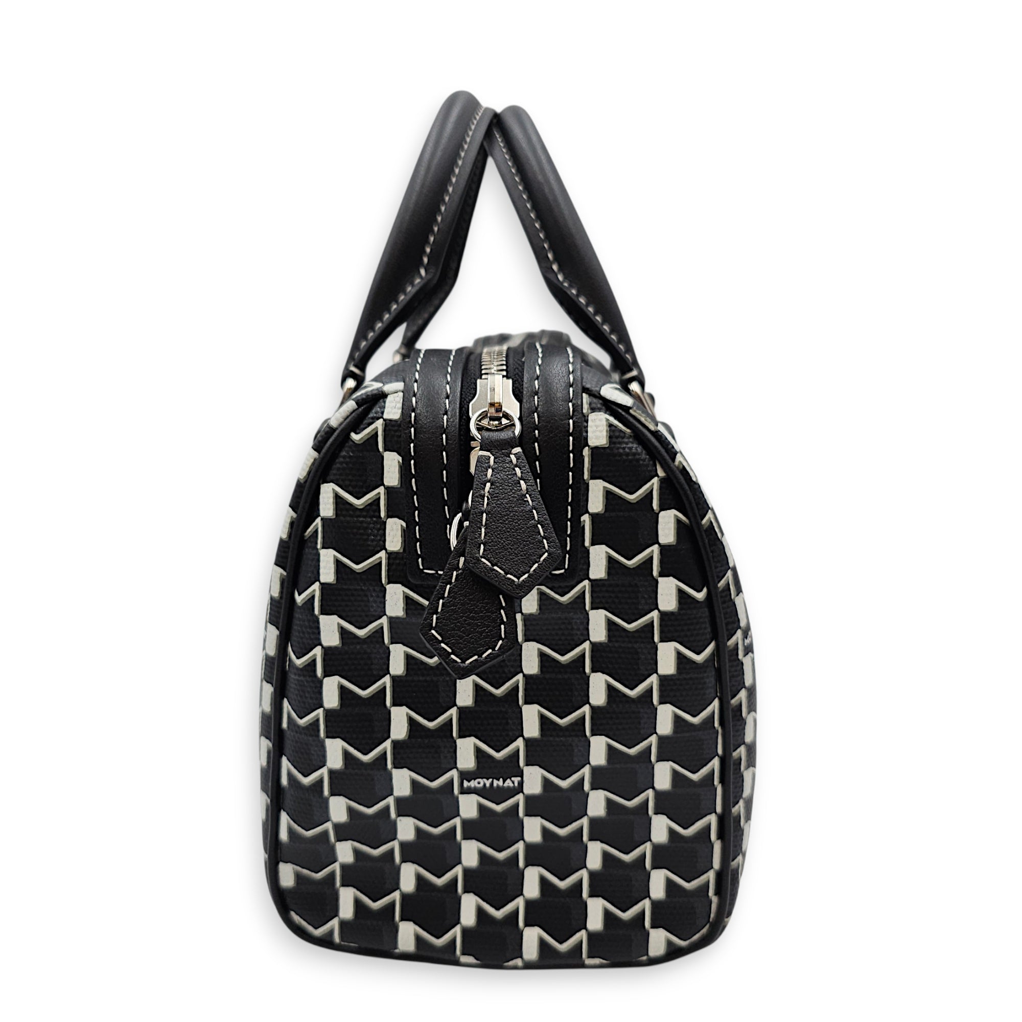 Moynat x Kasing Lung Labubu Mini Boston Mini Black Crossbody Bag Silver hardware CL2607-22601 5