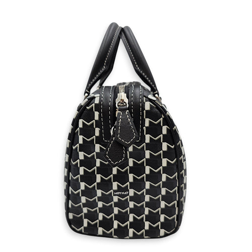 Moynat x Kasing Lung Labubu Mini Boston Mini Black Crossbody Bag Silver hardware CL2607-22601 5