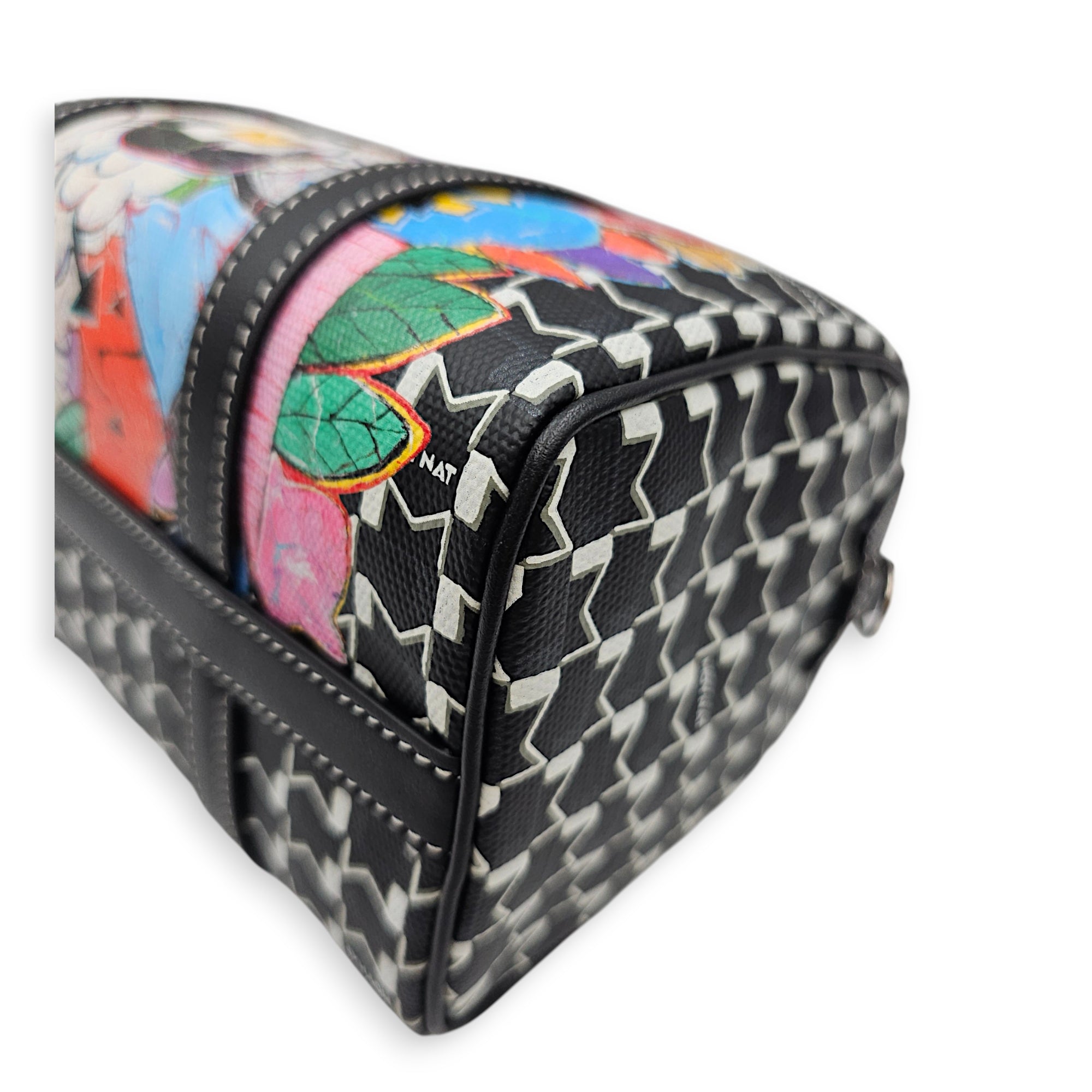 Moynat x Kasing Lung Labubu Mini Boston Mini Black Crossbody Bag Silver hardware CL2607-22601 9