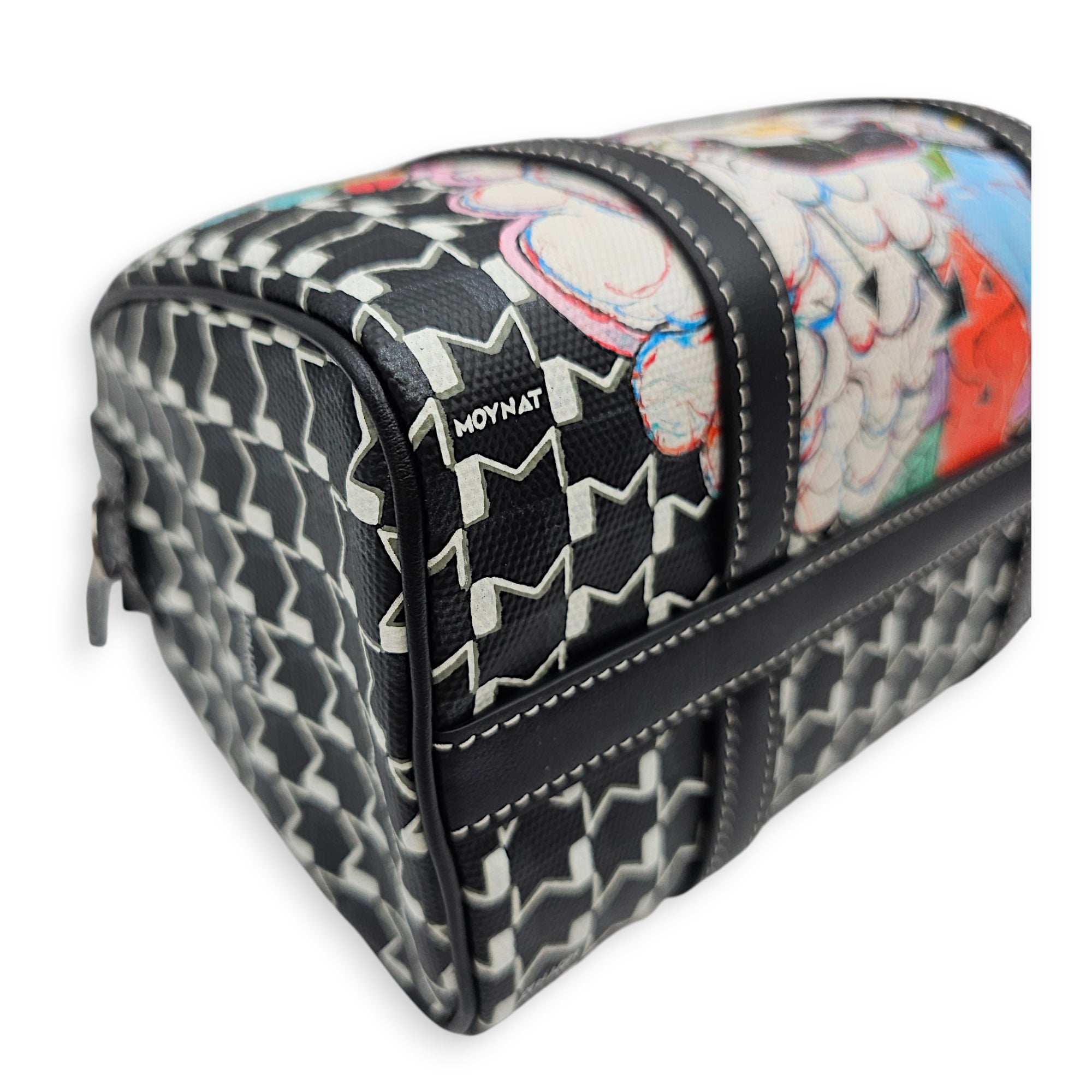 Moynat x Kasing Lung Labubu Mini Boston Mini Black Crossbody Bag Silver hardware CL2607-22601 10