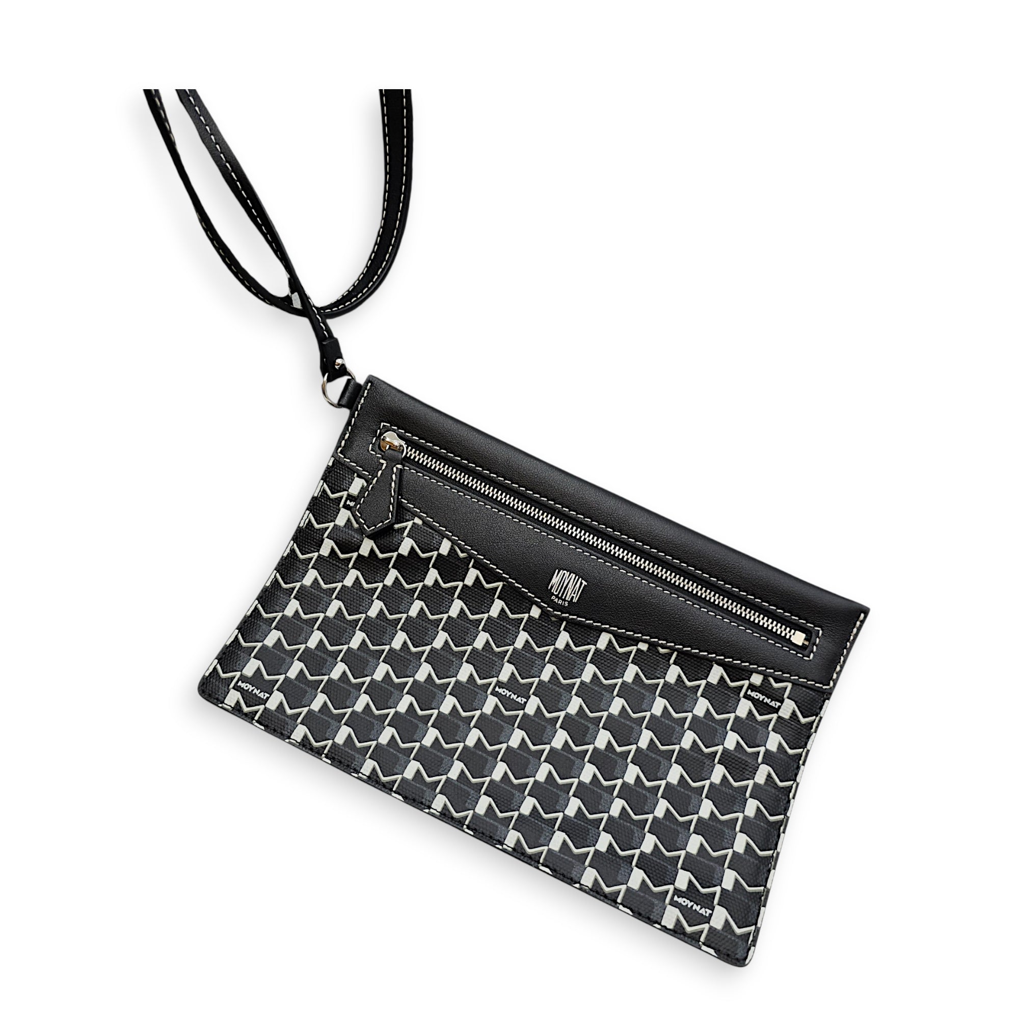 Moynat x Kasing Lung Labubu GM Black Tote Bag in Canvas Silver hardware CL2607-22602 12