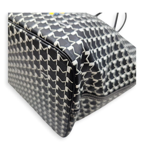 Moynat x Kasing Lung Labubu GM Black Tote Bag in Canvas Silver hardware CL2607-22602 9