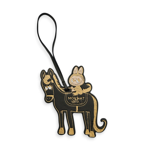 Moynat x Kasing Lung Labubu Horse Bag Charm Green Bag Accessory in Calfskin CL2607-22603 1