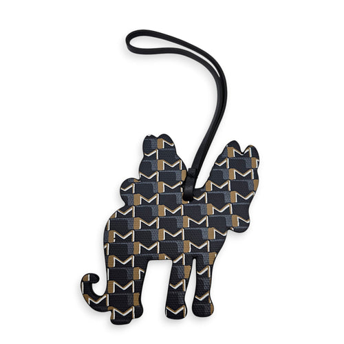 Moynat x Kasing Lung Labubu Bag Charm Black Bag Accessory in Calfskin CL2607-22605 2