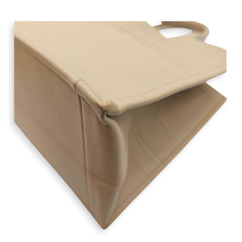 Book Tote  Medium Beige Top Handle Bag in Calfskin CL2607-22607 11