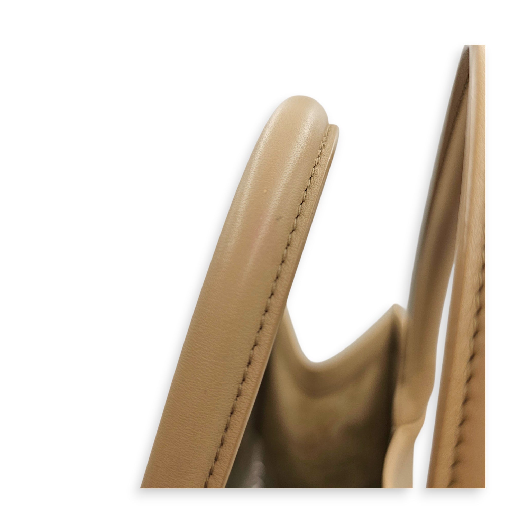 Book Tote  Medium Beige Top Handle Bag in Calfskin CL2607-22607 12