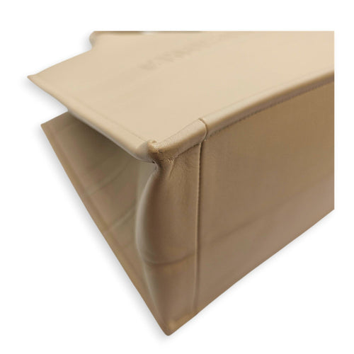 Book Tote  Medium Beige Top Handle Bag in Calfskin CL2607-22607 8