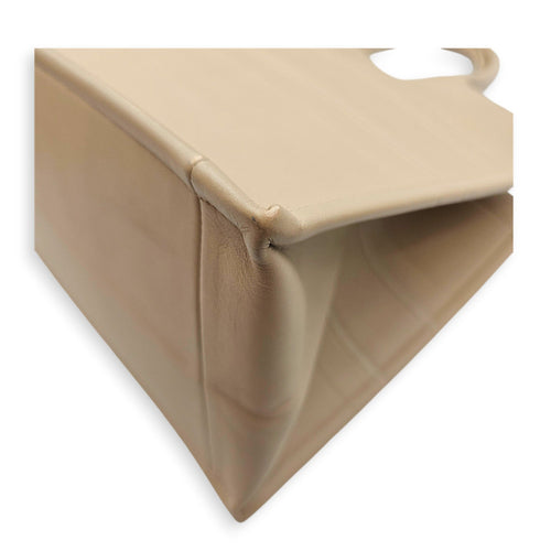 Book Tote  Medium Beige Top Handle Bag in Calfskin CL2607-22607 9
