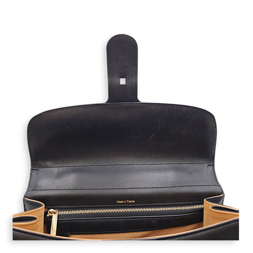 Brillant MM 28cm Black Top Handle Bag in Calfskin Silver hardware CL2607-22608 10