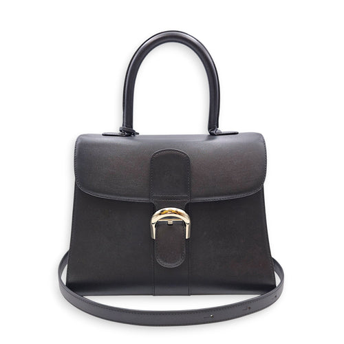 Brillant MM 28cm Black Top Handle Bag in Calfskin Silver hardware CL2607-22608 13