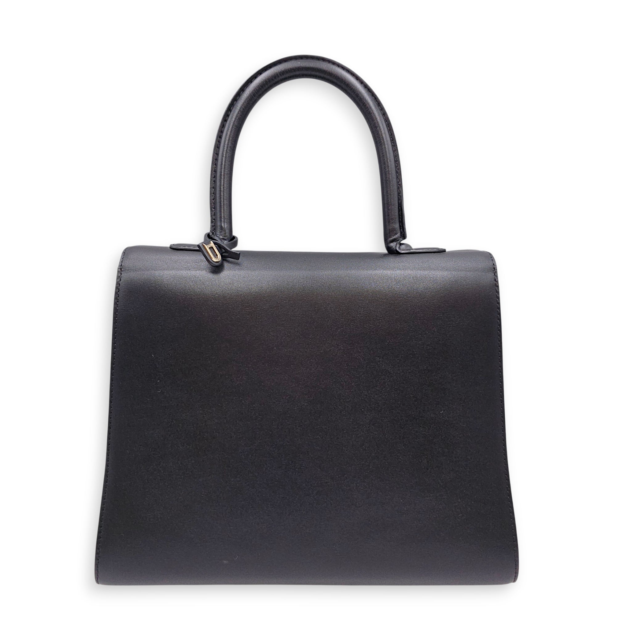 Brillant MM 28cm Black Top Handle Bag in Calfskin Silver hardware CL2607-22608 2