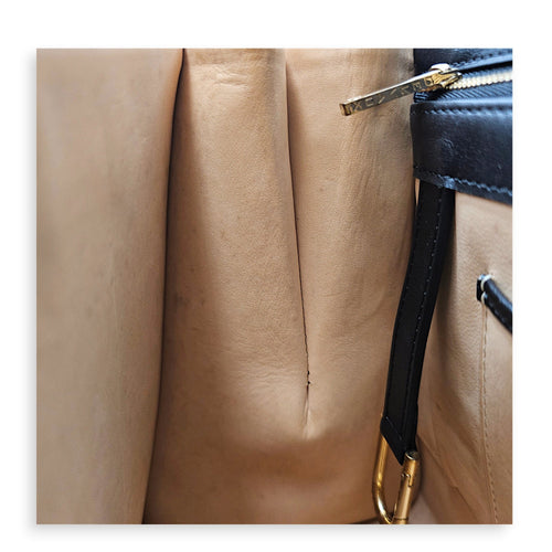Brillant MM 28cm Black Top Handle Bag in Calfskin Silver hardware CL2607-22608 6