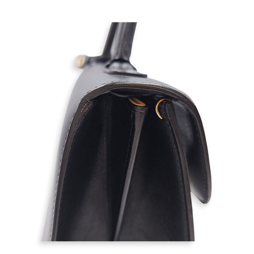 Brillant MM 28cm Black Top Handle Bag in Calfskin Silver hardware CL2607-22608 9