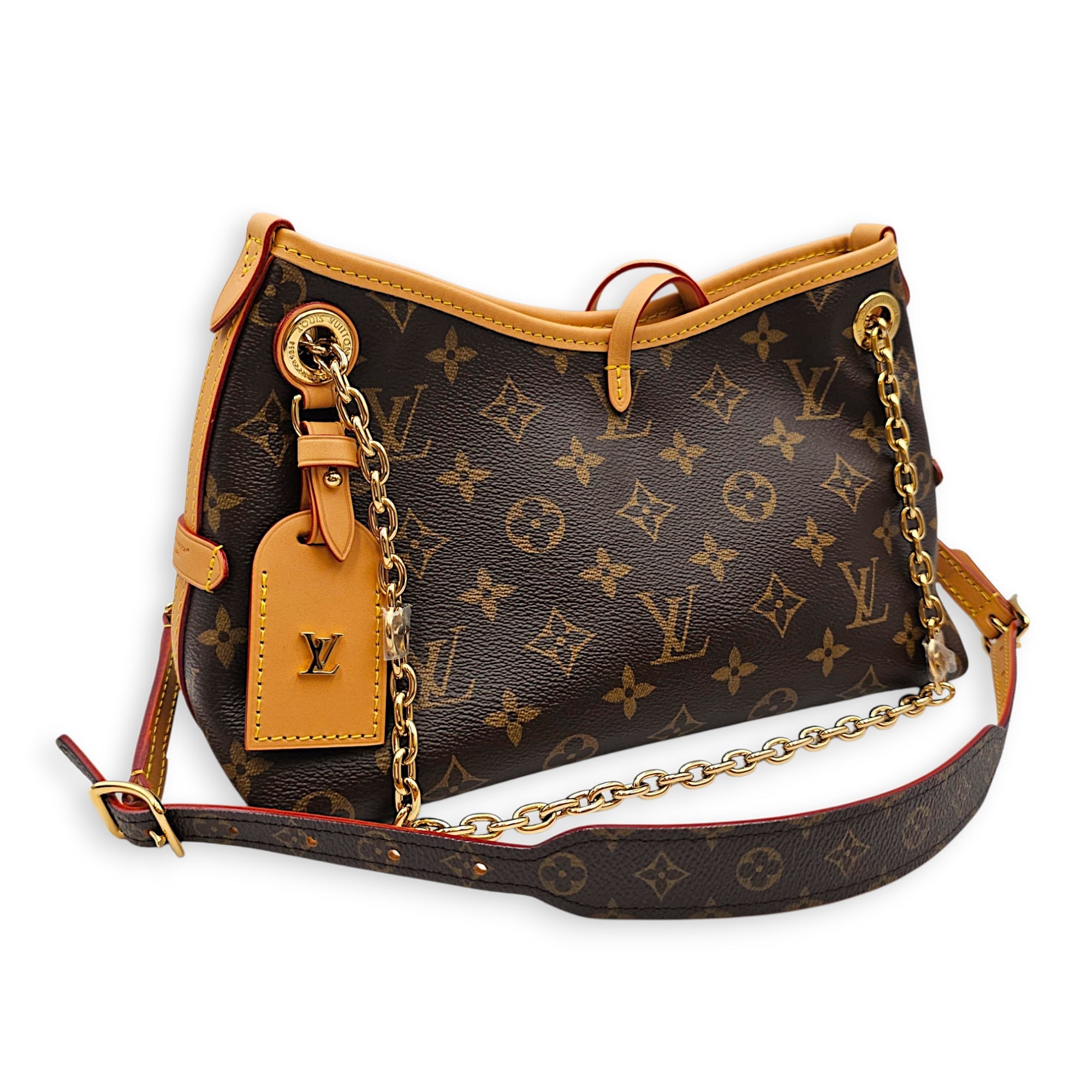 Monogram CarryAll BB 25cm Brown Crossbody Bag in Canvas Gold hardware CL2607-22611 12