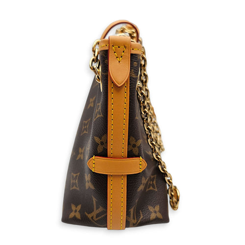 Monogram CarryAll BB 25cm Brown Crossbody Bag in Canvas Gold hardware CL2607-22611 4
