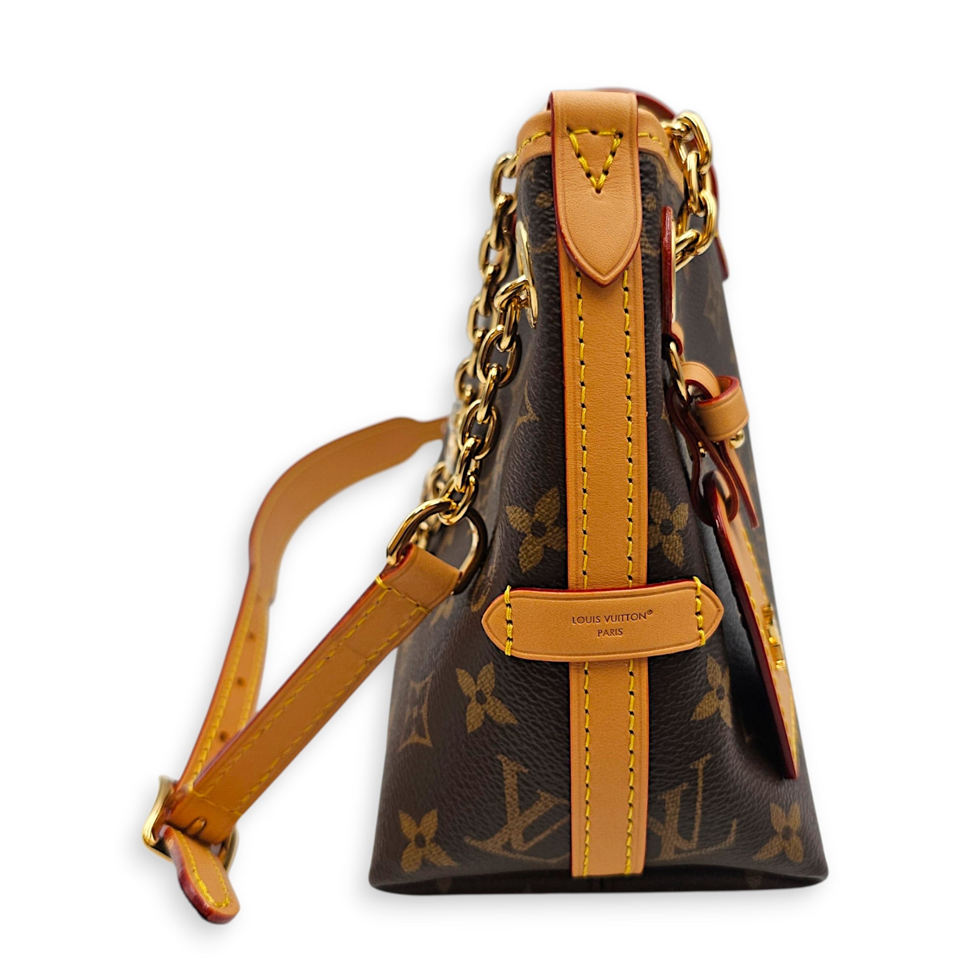 Monogram CarryAll BB 25cm Brown Crossbody Bag in Canvas Gold hardware CL2607-22611 5