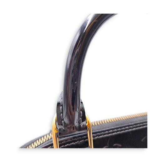 Alma BB Black Crossbody Bag in Monogram Vernis Leather Gold hardware CL2607-22612 14
