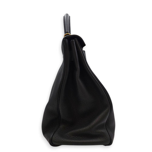 Kelly 40 Noir in Togo Gold hardware CL2607-22615 3