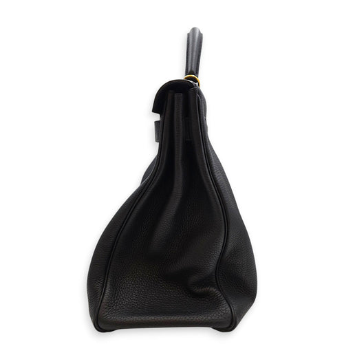 Kelly 40 Noir in Togo Gold hardware CL2607-22615 4