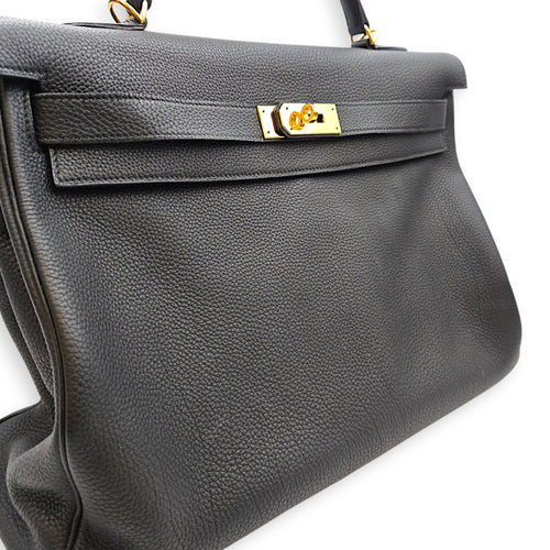 Kelly 40 Noir in Togo Gold hardware CL2607-22615 9
