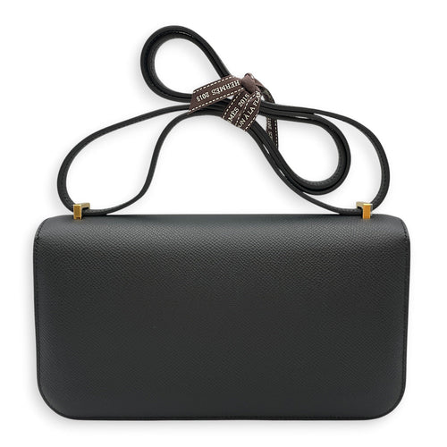 Constance Elan Black in Epsom Gold hardware CL2607-22619 2