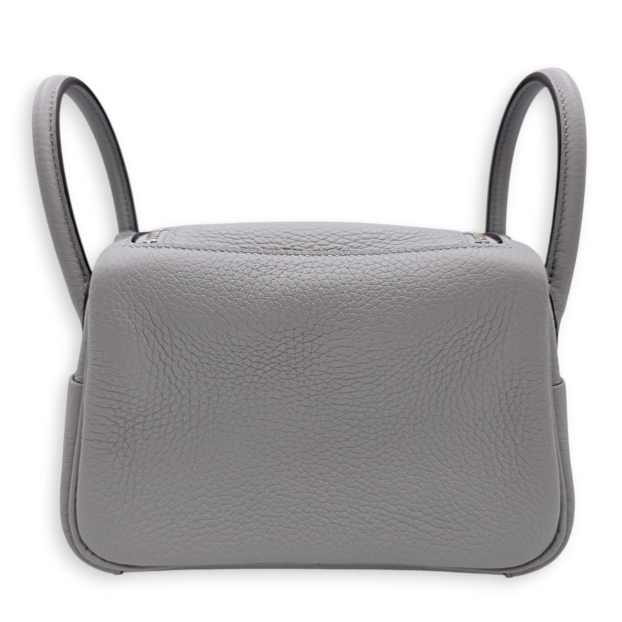 Lindy II Mini Gris Pantin  in Clemence Palladium hardware CL2607-22621 2