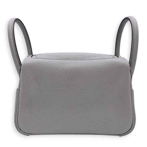 Lindy II Mini Gris Pantin  in Clemence Palladium hardware CL2607-22621 2