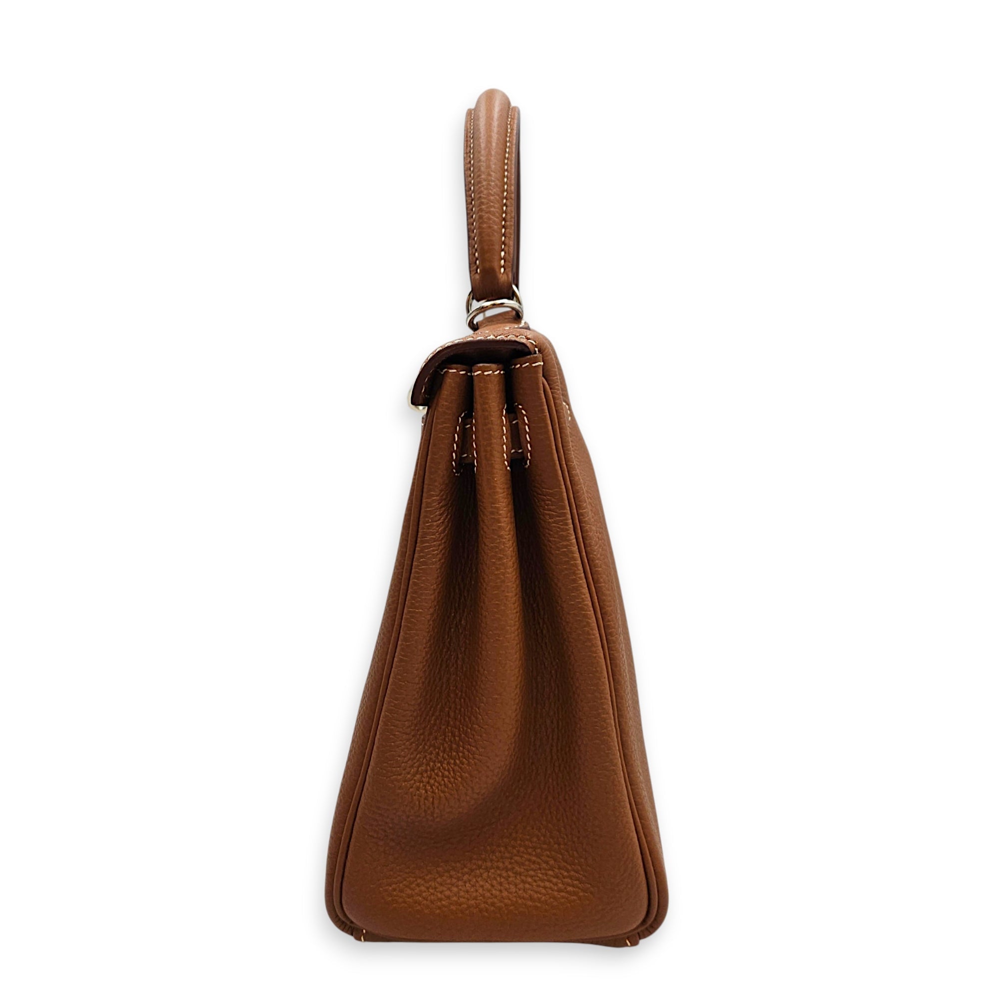 Kelly 25 Gold in Togo Palladium hardware CL2607-22629 4