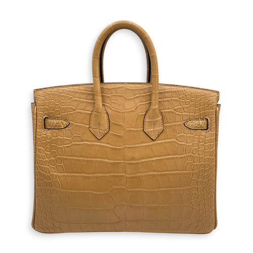 Birkin 25 Chai in Matte Alligator Palladium hardware
