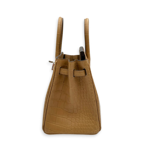 Birkin 25 Chai in Matte Alligator Palladium hardware
