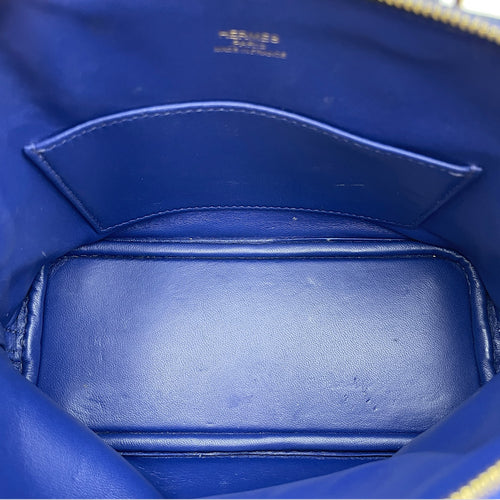 Bolide 1923 Mini Blue Electric in Chevre Mysore Gold hardware