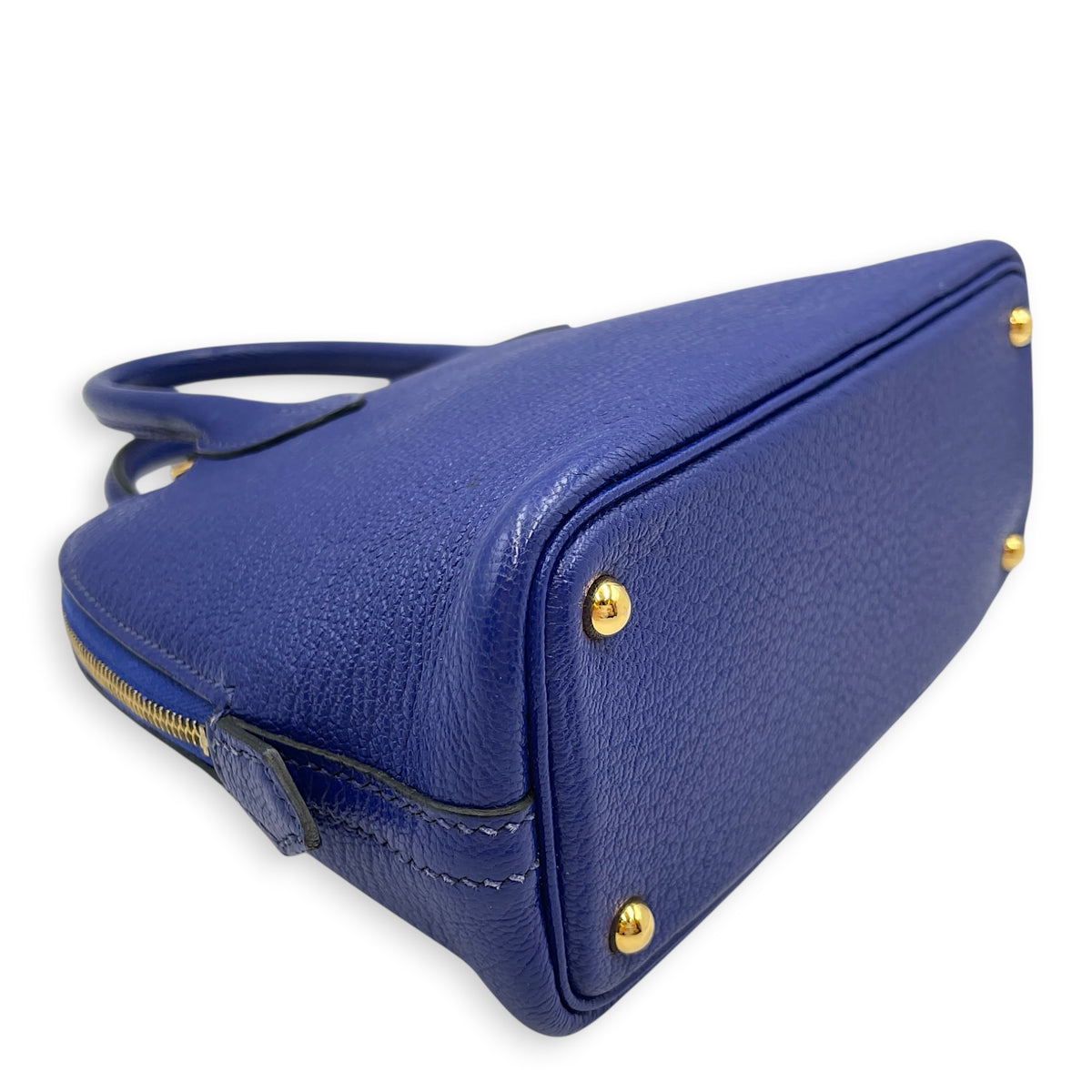 Bolide 1923 Mini Blue Electric in Chevre Mysore Gold hardware