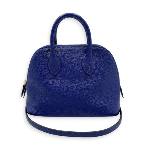 Bolide 1923 Mini Blue Electric in Chevre Mysore Gold hardware