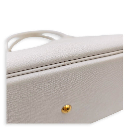 Bolide 27 Blanc in Epsom Gold hardware CL2607-22637 11