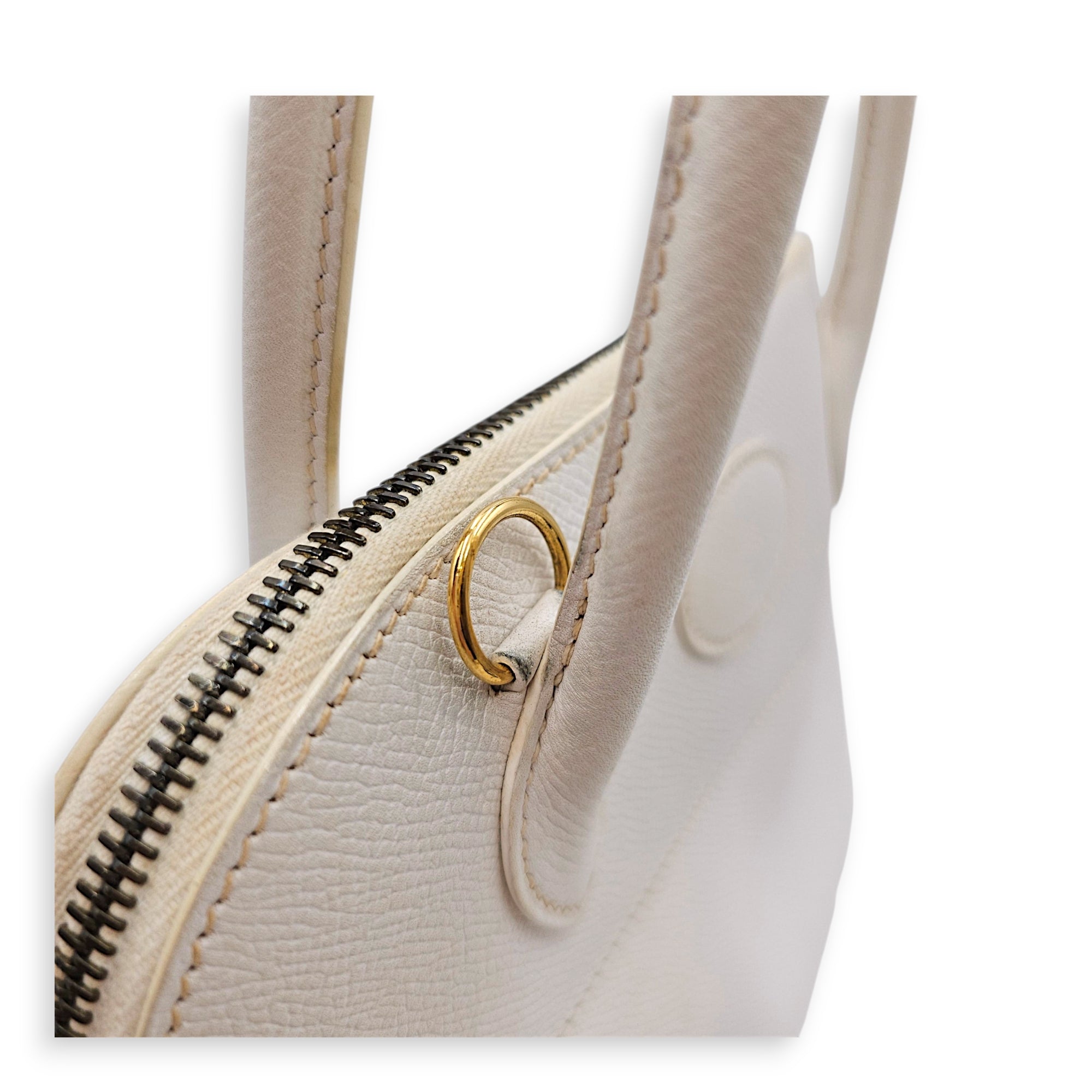 Bolide 27 Blanc in Epsom Gold hardware CL2607-22637 16