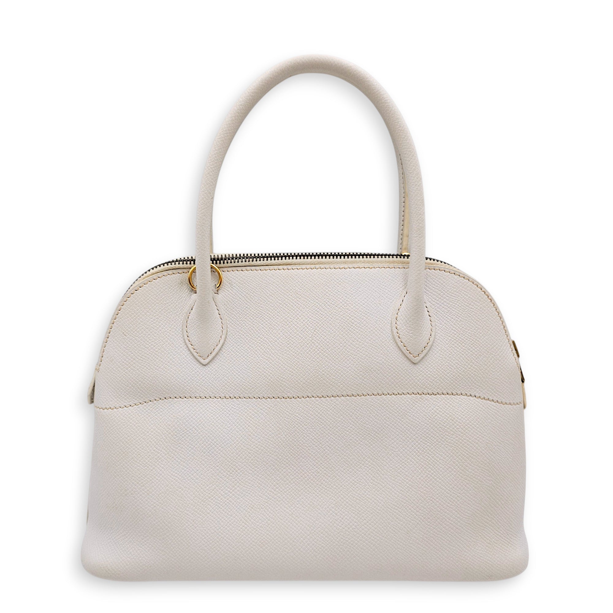 Bolide 27 Blanc in Epsom Gold hardware CL2607-22637 2