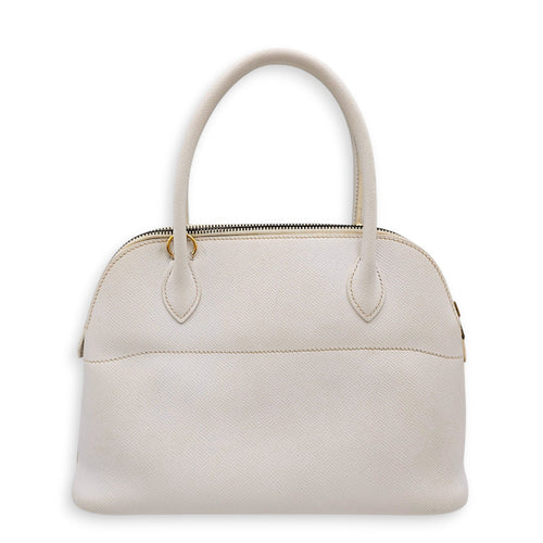 Bolide 27 Blanc in Epsom Gold hardware CL2607-22637 2