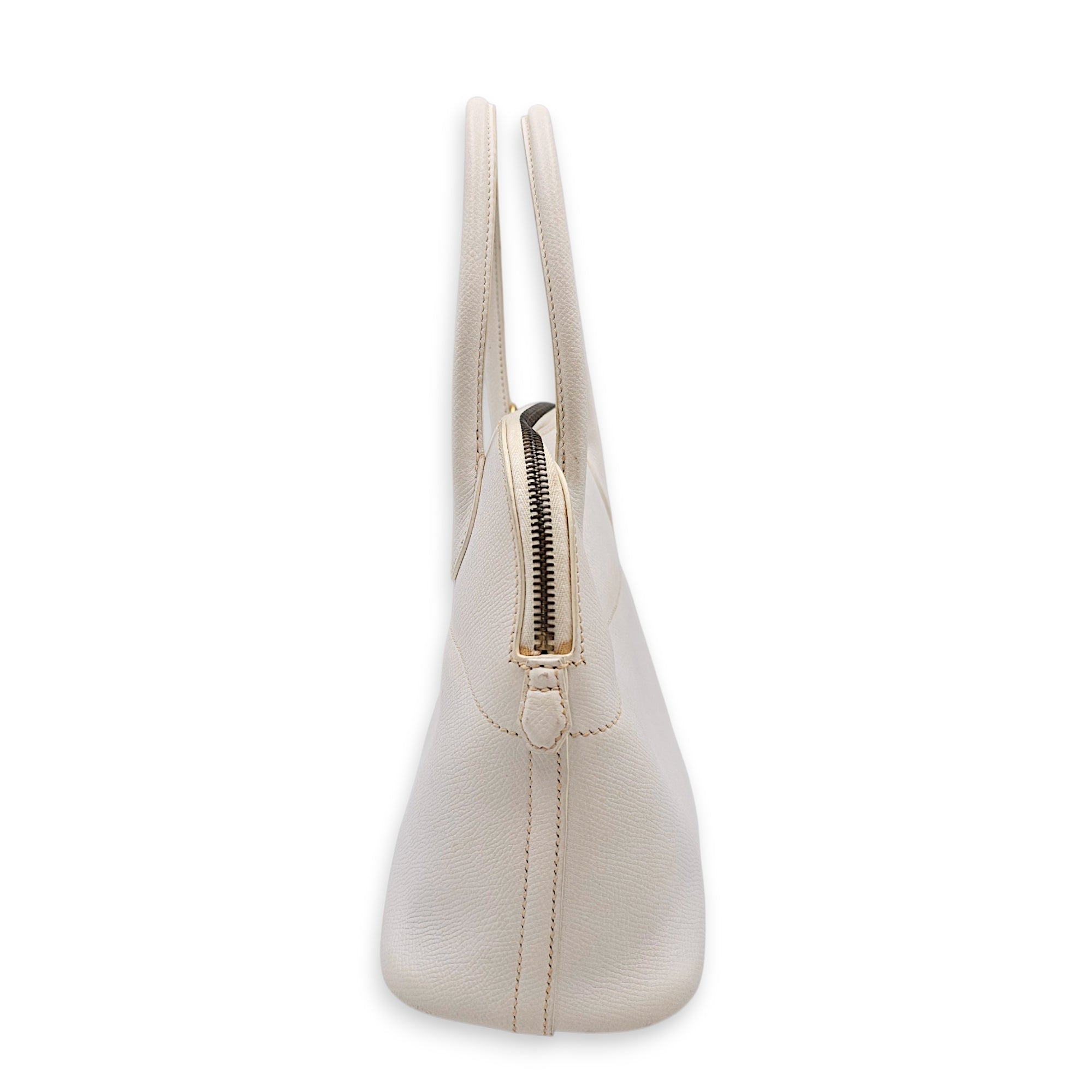 Bolide 27 Blanc in Epsom Gold hardware CL2607-22637 5
