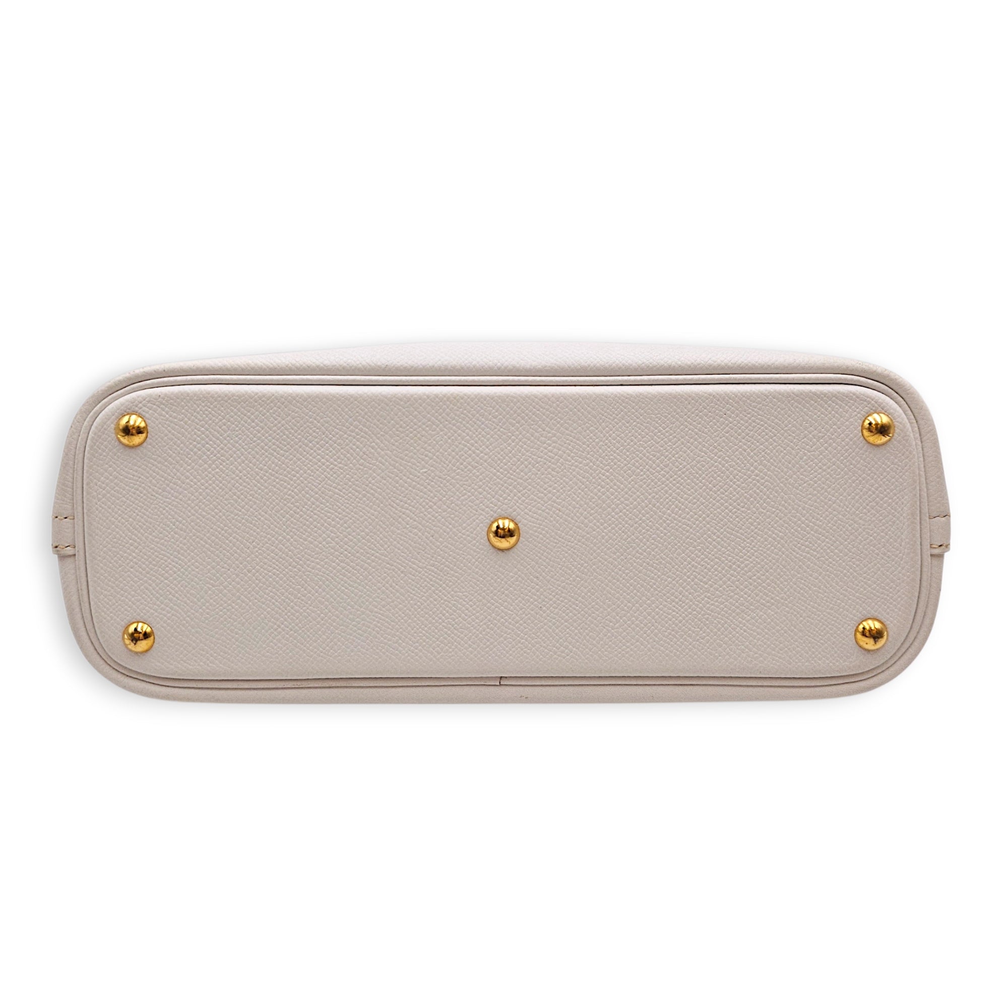 Bolide 27 Blanc in Epsom Gold hardware CL2607-22637 6