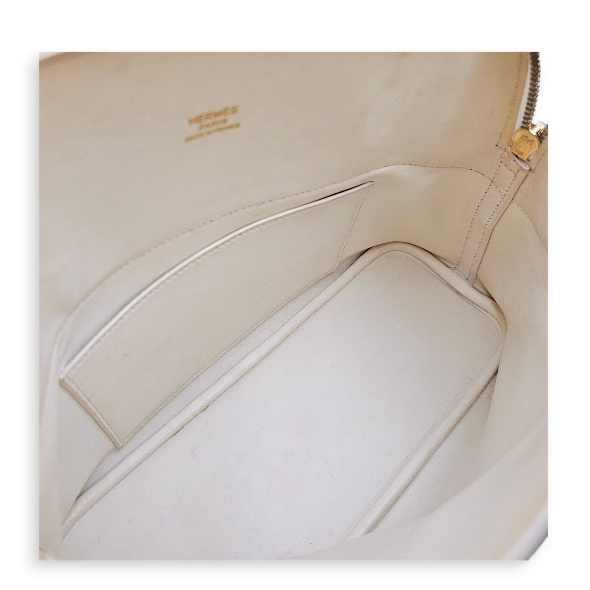 Bolide 27 Blanc in Epsom Gold hardware CL2607-22637 7