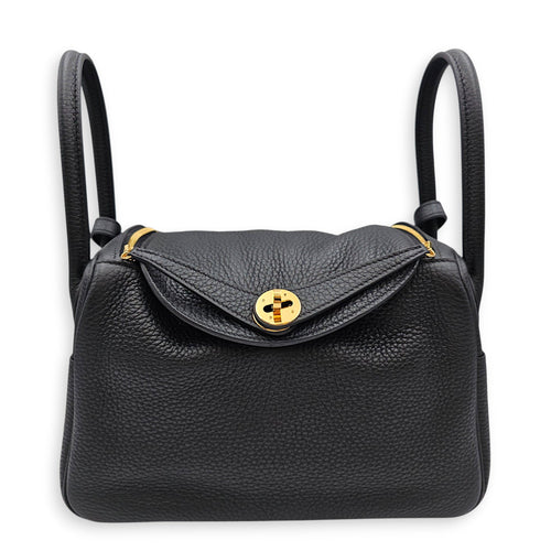 Lindy 26 Black in Clemence Gold hardware CL2607-22638 1
