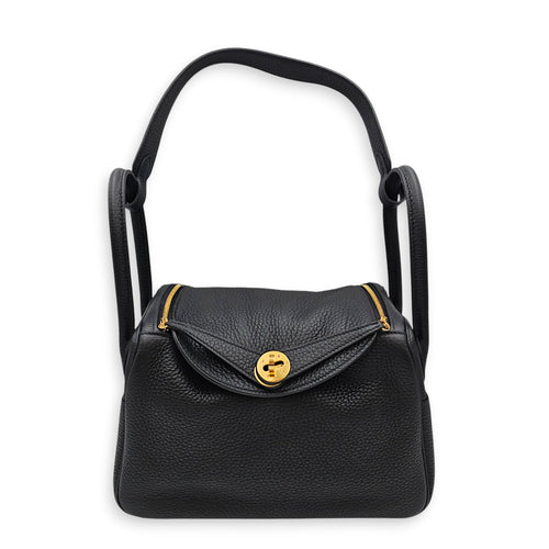 Lindy 26 Black in Clemence Gold hardware CL2607-22638 12