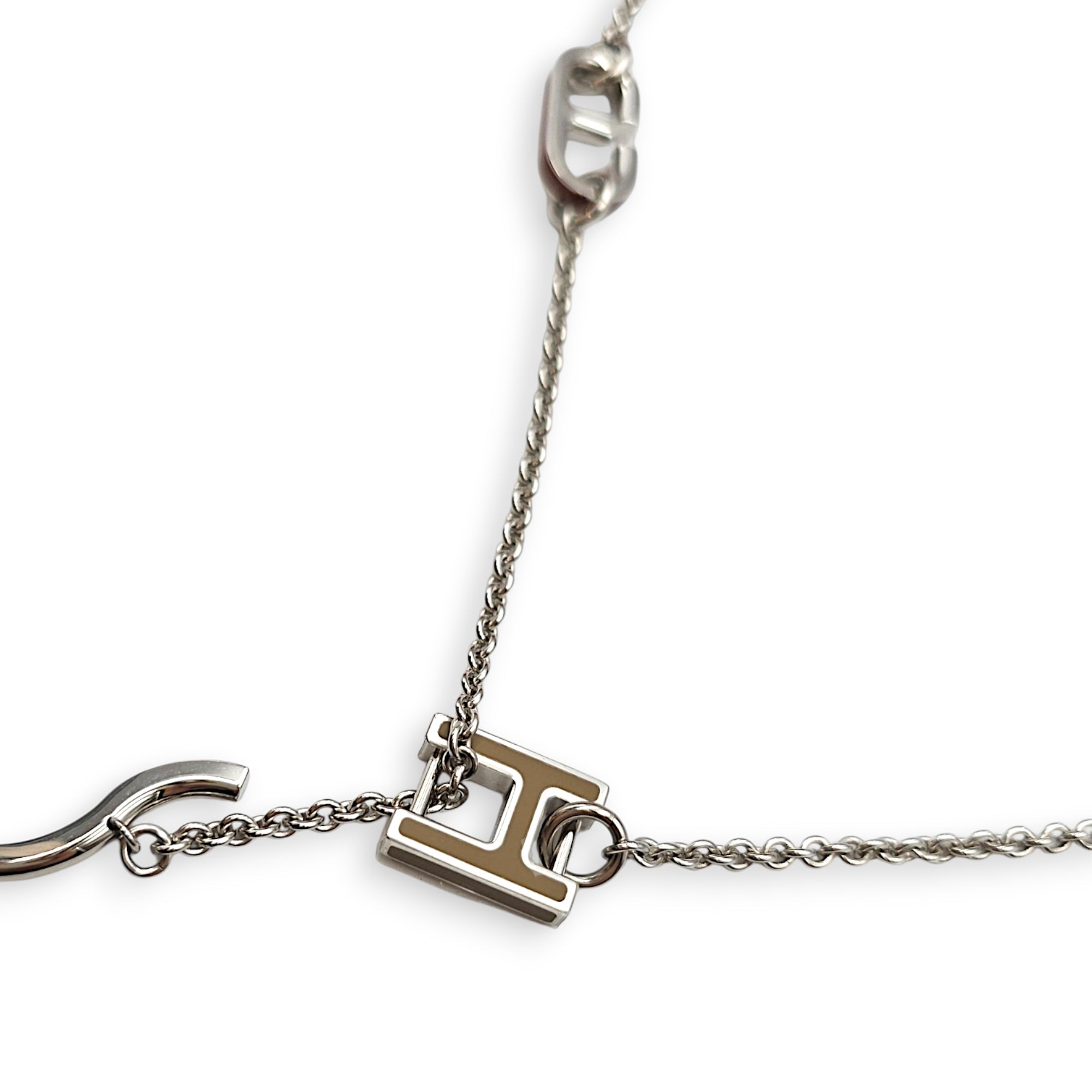 Halphabet Dune Necklace in Swift Palladium hardware CL2607-22639 2