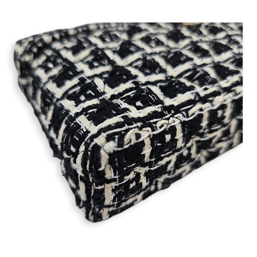 Vanity  Black Crossbody Bag in Tweed Gold hardware CL2607-22646 7