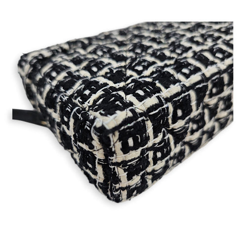 Vanity  Black Crossbody Bag in Tweed Gold hardware CL2607-22646 9
